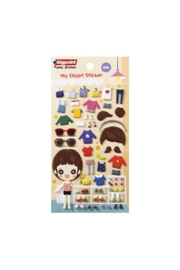 Bigpoint Sticker Kıyafet Giydir Daily x 15 Adet