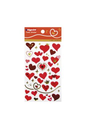 Bigpoint Sticker Kırmızı Kalpler x 15 Adet