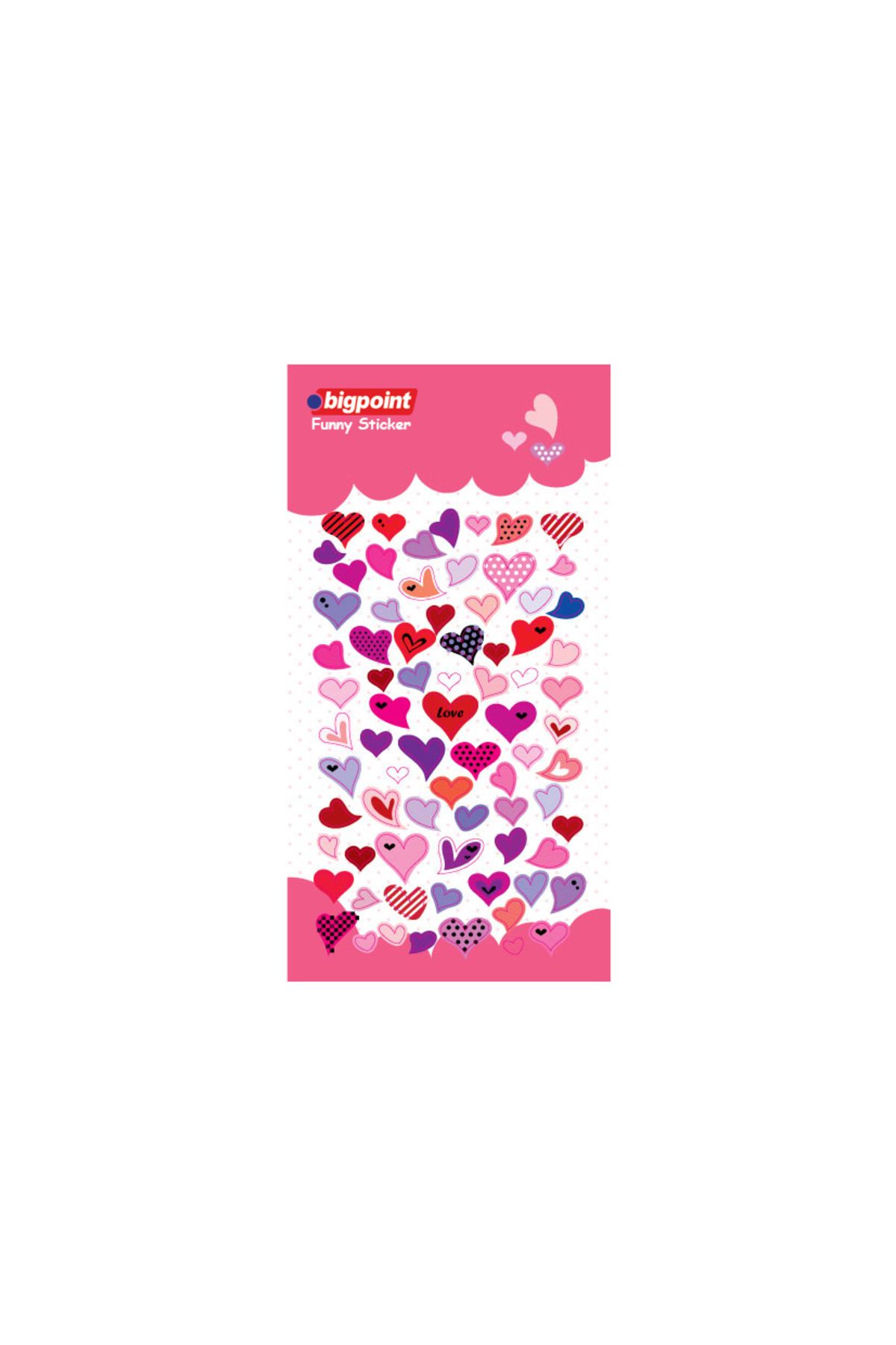 Bigpoint Eğik Desenli Kalpler x 15 Adet