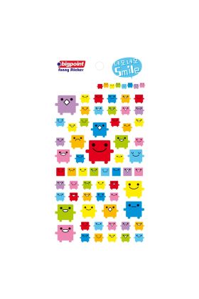 Bigpoint Sticker Robot Smile x 15 Adet