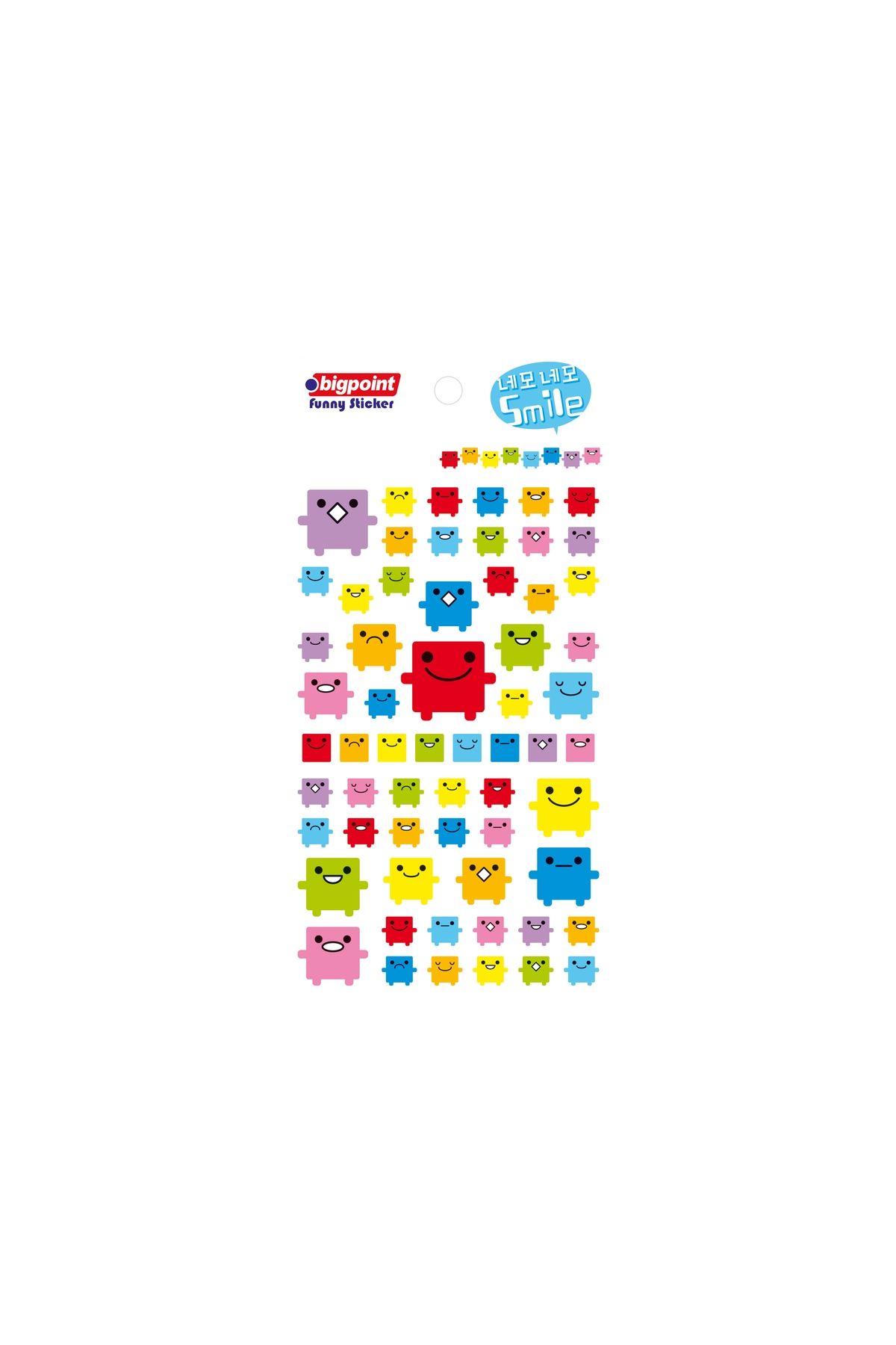 Bigpoint Sticker Robot Smile x 15 Adet