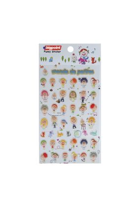 Bigpoint Sticker Kabartmalı Çocuklar x 15 Adet