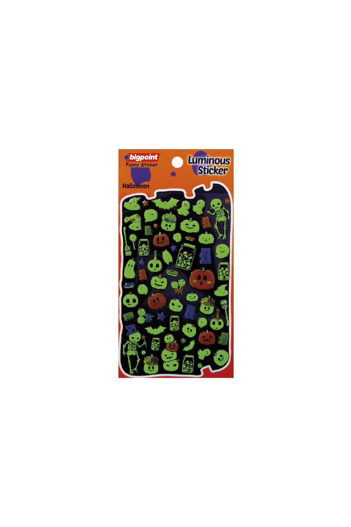 Bigpoint Sticker Fosforlu İskeletler ve Hayaletler x 15 Adet
