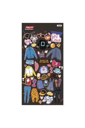 Bigpoint Sticker Kız Kıyafetleri Giydir x 15 Adet