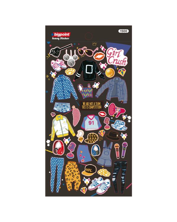 Bigpoint Sticker Kız Kıyafetleri Giydir x 15 Adet