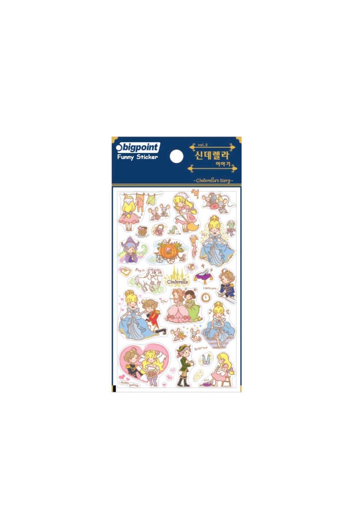 Bigpoint Sticker Cinderella's Story x 15 Adet