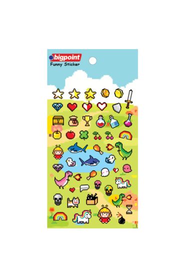 Bigpoint Sticker Piksel Macera x 15 Adet