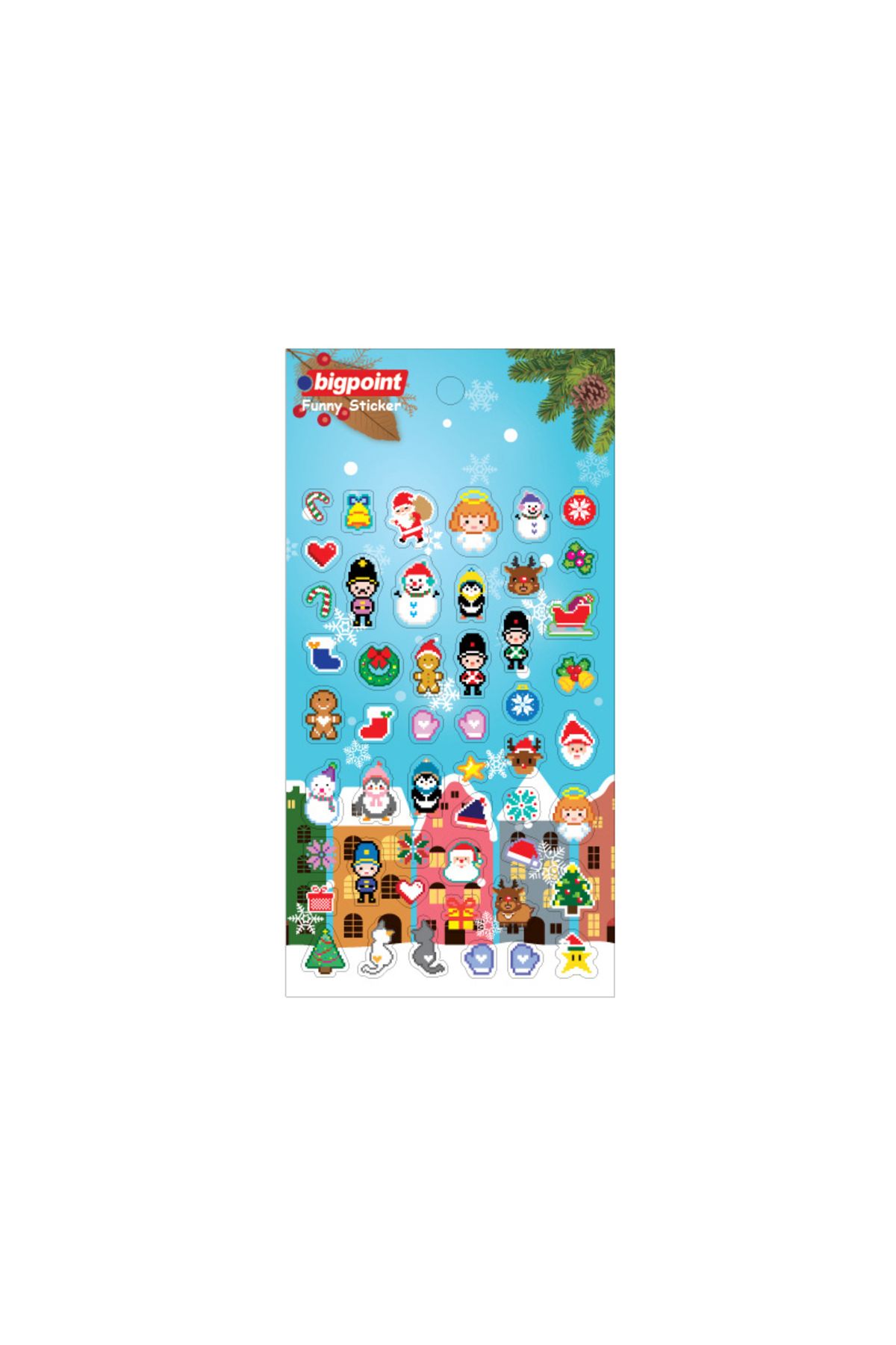 Bigpoint Sticker Piksel X-MAS x 15 Adet