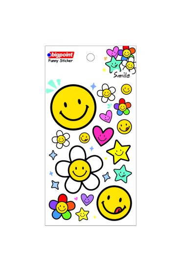 Bigpoint Sticker Gülen Yüzler x 15 Adet
