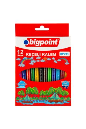 Bigpoint Keçeli Kalem 12'li Set (Karton Kutulu) x 12 Adet