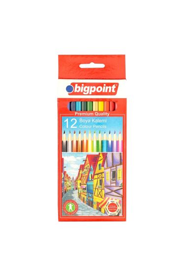 Bigpoint Kuru Boya Kalemi 12 Renk x 12 Adet