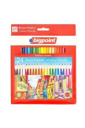 Bigpoint Kuru Boya Kalemi 24 Renk x 12 Adet
