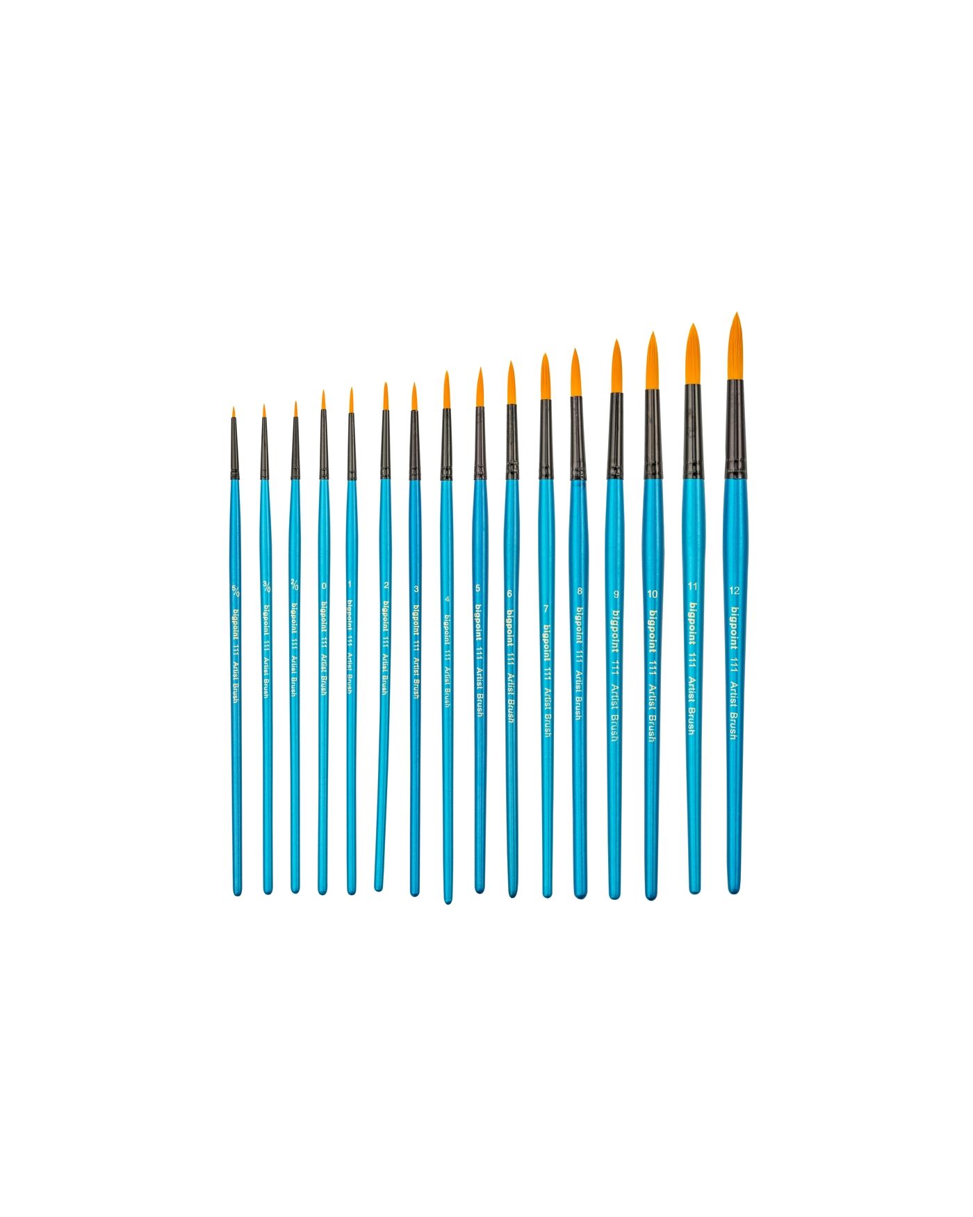 Bigpoint 111 Serisi Golden Sentetik Kıl Yuvarlak Fırça No: 1 x 12 Adet