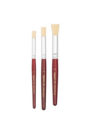 Bigpoint 850 Serisi Doğal Kıl Tampon (Stencil) Fırçası No: 6 x 12 Adet