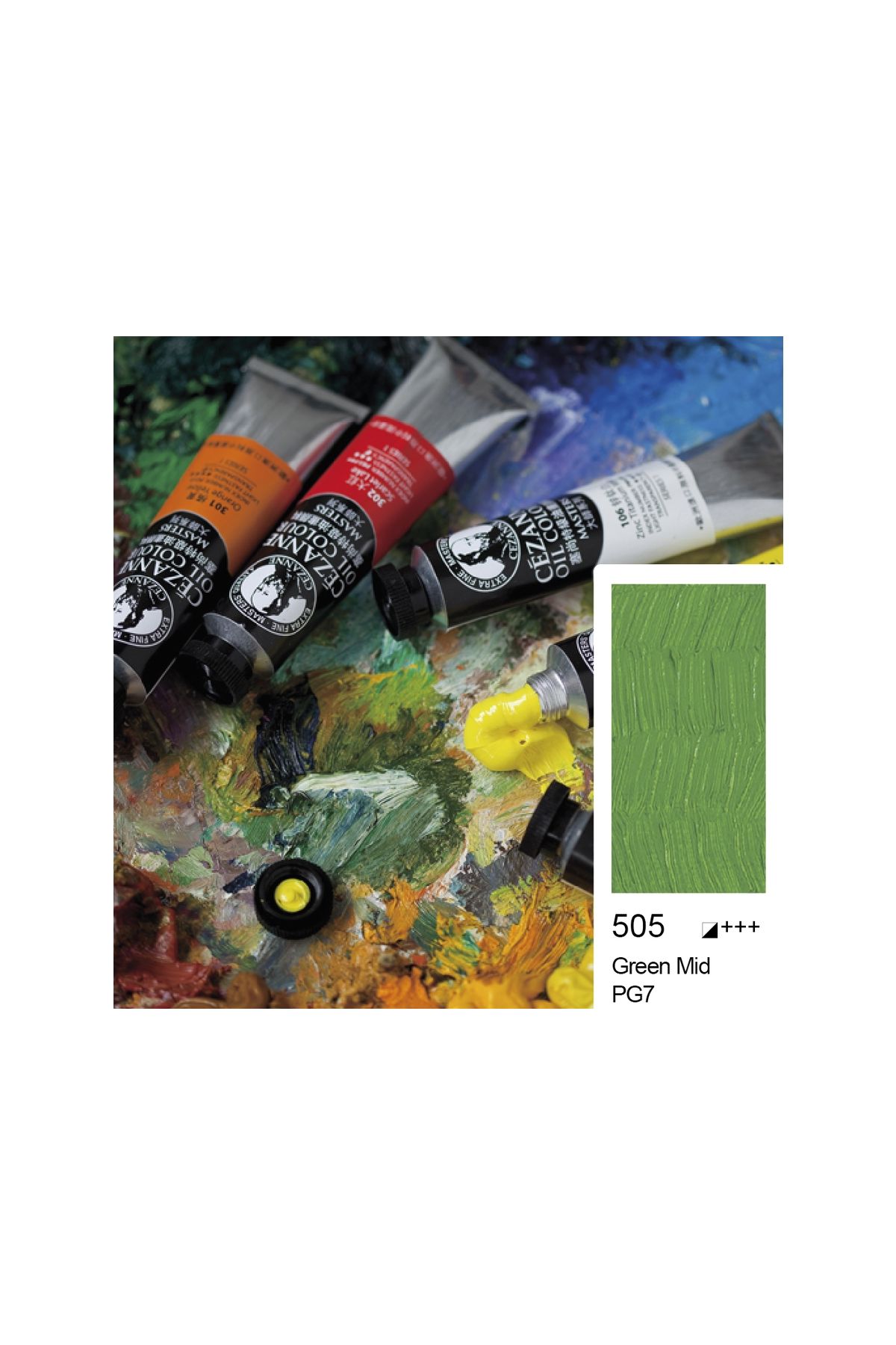 Bigpoint Cezanne Extra Fine Yağlı Boya 45 ml Green Mid 505 x 6 Adet