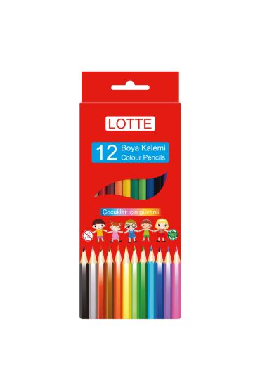 Lotte Kuru Boya Kalemi 12 Renk x 12 Set