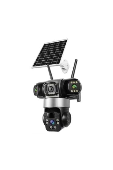 O-Kam-6040 3 Lens Wifi Solar Ptz Kamera