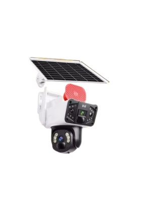 O-Kam 3915 4G 6Mp Dual Lens Solar Ptz Kamera Beyaz