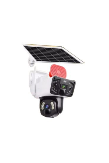 O-Kam 3915 4G 6Mp Dual Lens Solar Ptz Kamera Beyaz