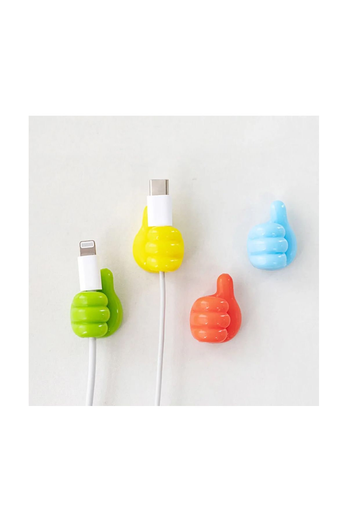 10 Adet Renkli Ok İşareti Kablo Sabitleyici Klipsler Kablo Düzenleyici Tutucu Yapışkanlı Askı