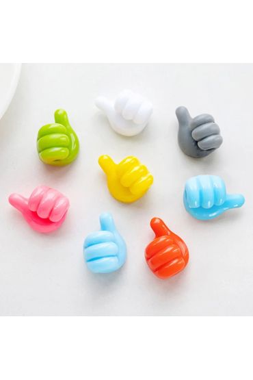 10 Adet Renkli Ok İşareti Kablo Sabitleyici Klipsler Kablo Düzenleyici Tutucu Yapışkanlı Askı