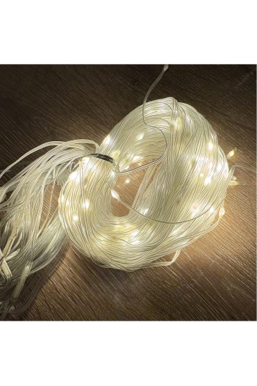 2 x 2 Perde Led 192 Led Sarı Işık MZ-14-6