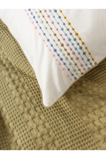 Aura Çift Kişilik Pike Takımı Pebble Hardal