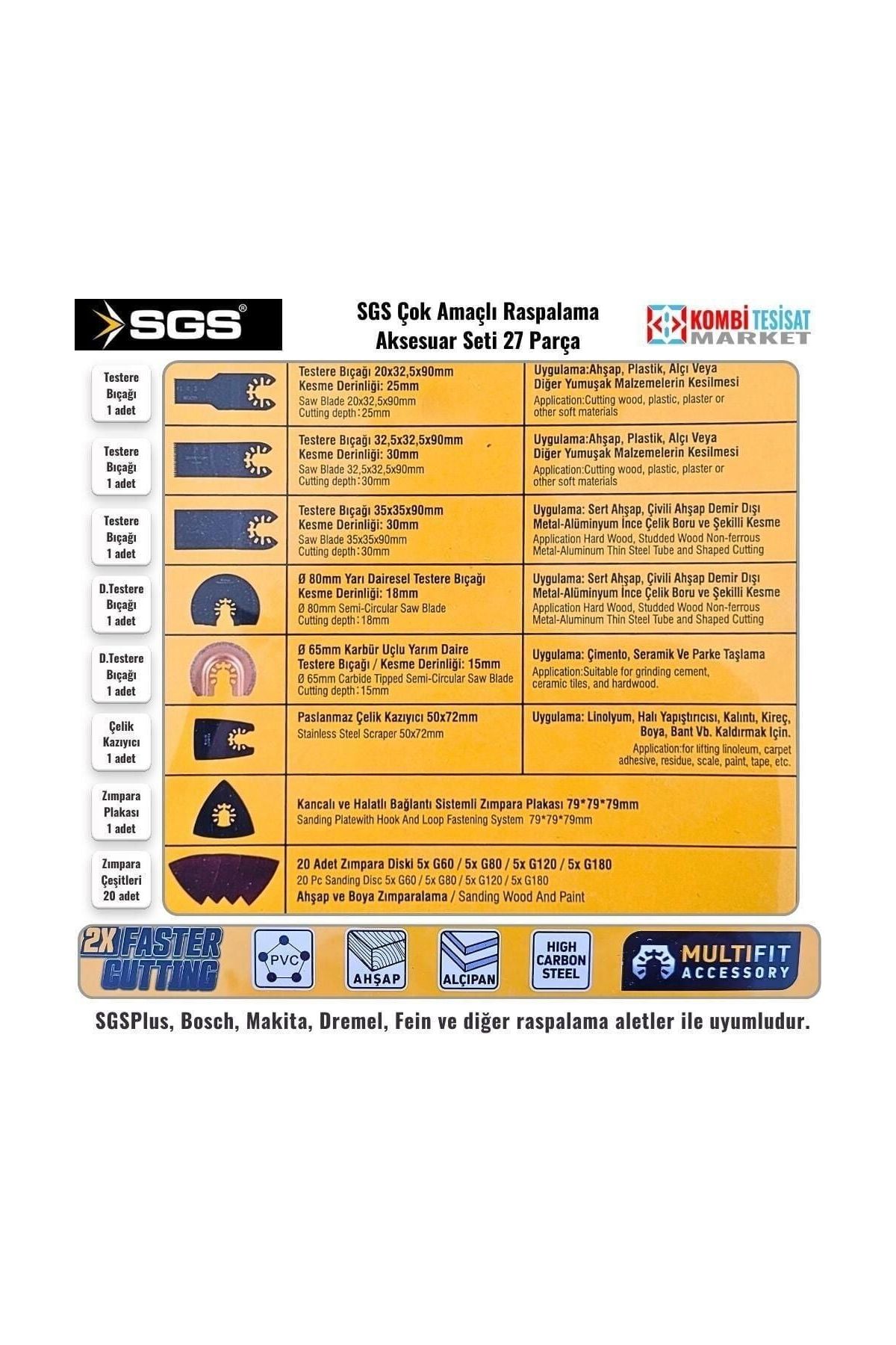  1880 Raspalama Seti 27 Parça