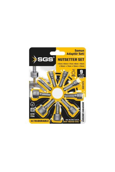  1875 Somun Adaptör Seti 9 Parça