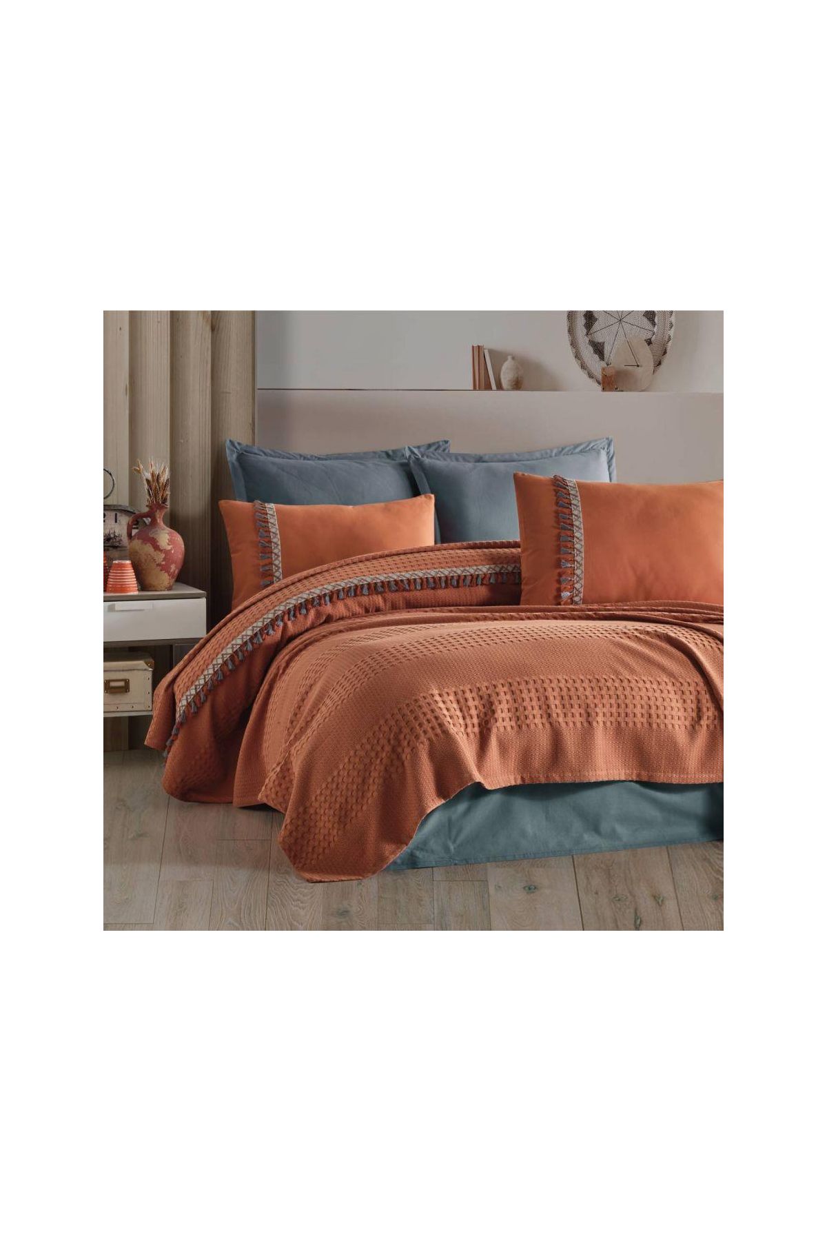 Pike Takımı Çift Kişilik Bohemline V2 Kiremit