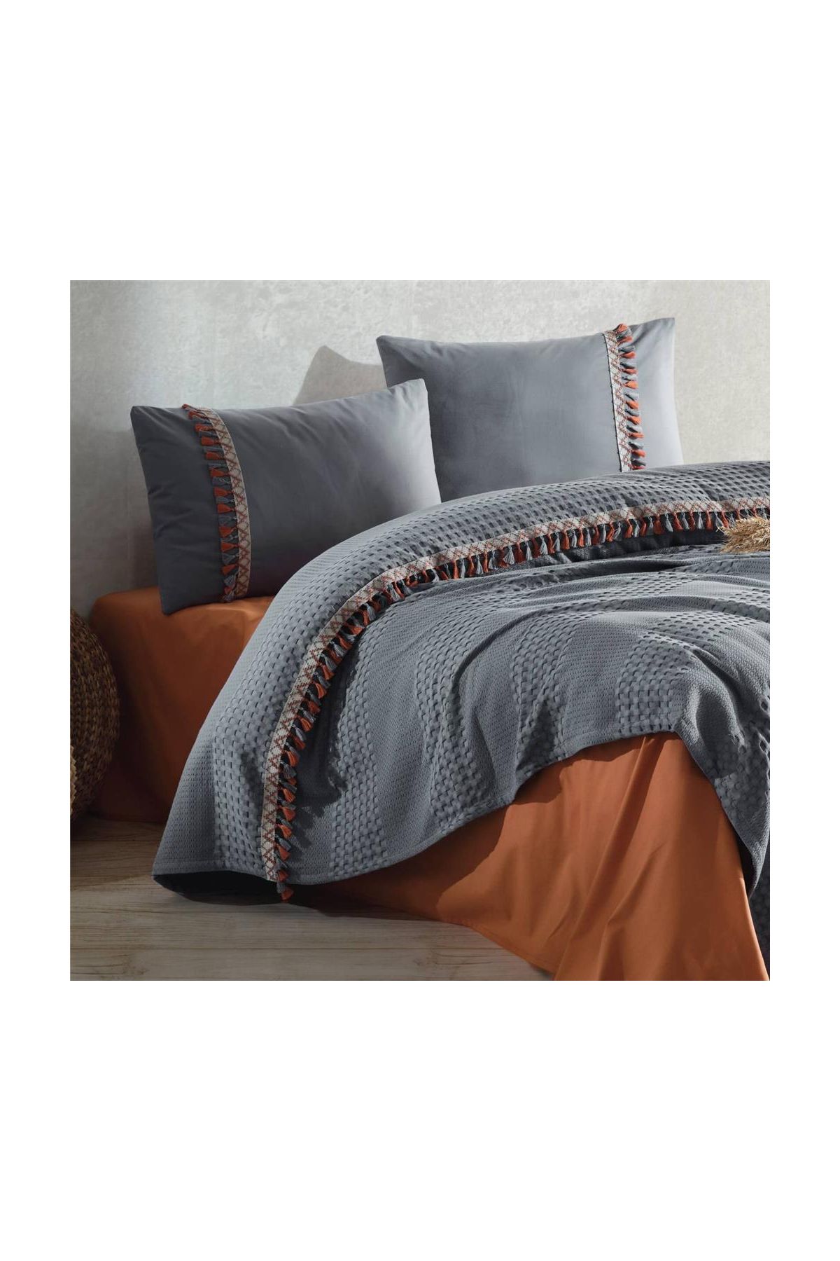 Pike Takımı Çift Kişilik Bohemline V1 Gri