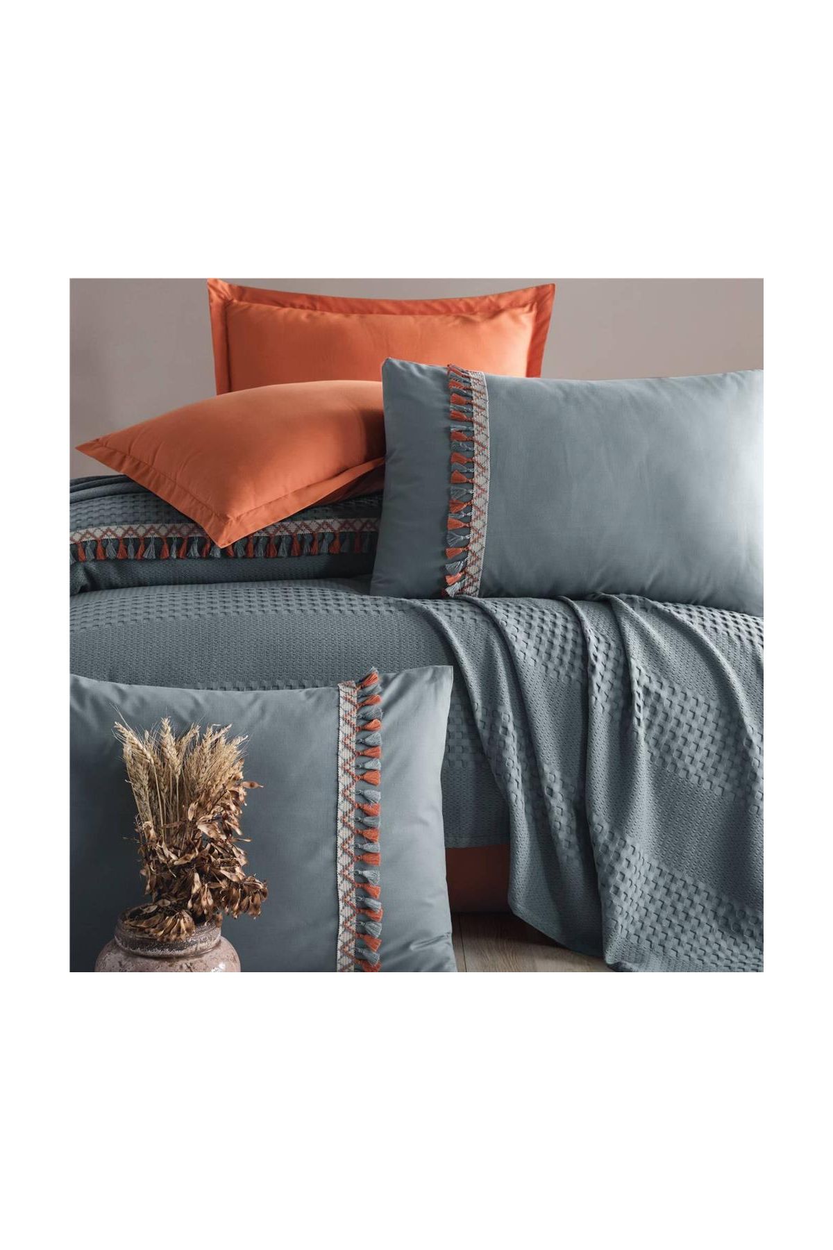 Pike Takımı Çift Kişilik Bohemline V1 Gri