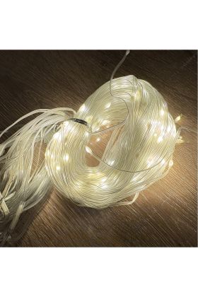 3 x 3 Perde Led 240 Led Sarı Işık MZ-14-7