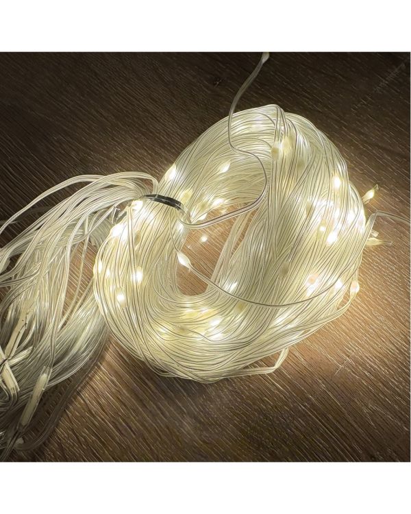 3 x 3 Perde Led 240 Led Sarı Işık MZ-14-7