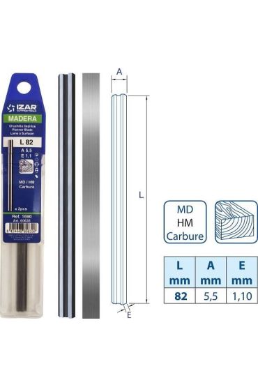 İzar Planya Bıçağı 82 mm 1 Çift
