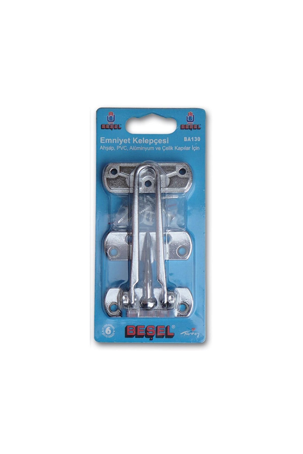 Başel Kapı Emniyet Kelepçesi Krom