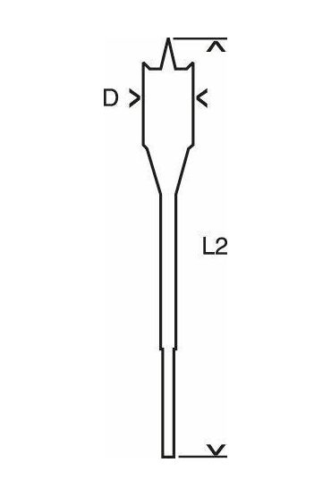  10X152 Altıgen Yassı Ahşap Maktap Ucu