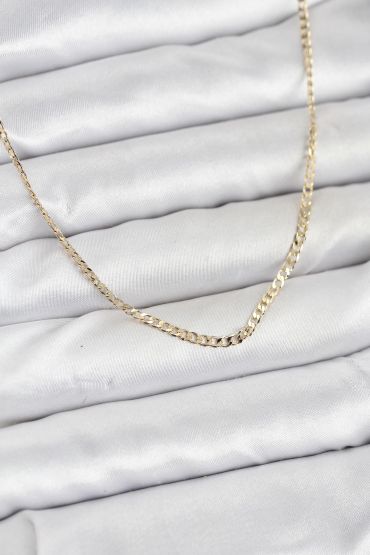 CM 14K Gold Renk Pirinç Zincir Model Kadın Kolye - TJ-BKO10917