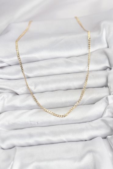 CM 14K Gold Renk Pirinç Zincir Model Kadın Kolye - TJ-BKO10917