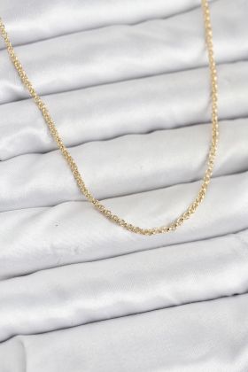 CM 14K Gold Renk Halka Model 60 cm Kadın Kolye - TJ-BKO10930