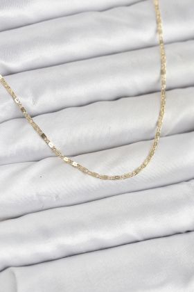 CM 14K Gold Renk Ezme Zincir Model 60 cm Kadın Kolye - TJ-BKO10933