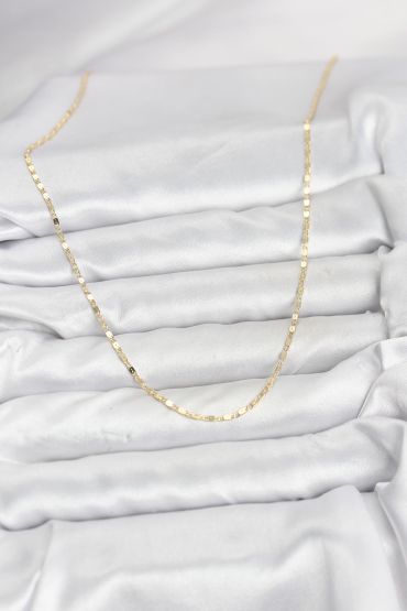 CM 14K Gold Renk Ezme Zincir Model 60 cm Kadın Kolye - TJ-BKO10933