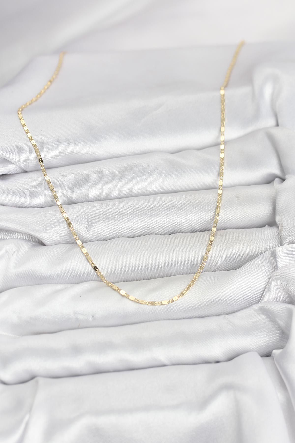 CM 14K Gold Renk Ezme Zincir Model 60 cm Kadın Kolye - TJ-BKO10933