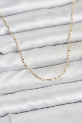 CM 14K Gold Renk Gemici Zincir Model 60 cm Kadın Kolye - TJ-BKO10936