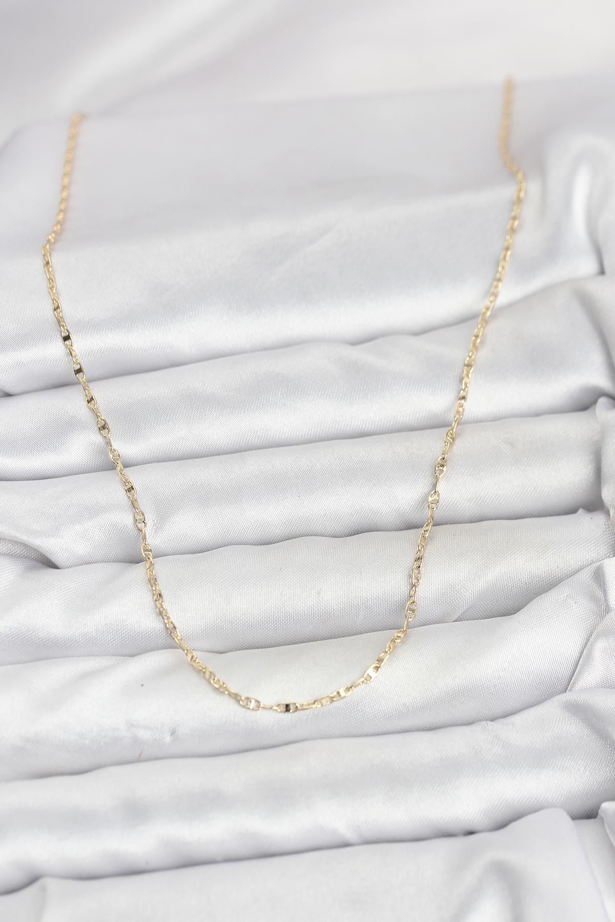 CM 14K Gold Renk Gemici Zincir Model 60 cm Kadın Kolye - TJ-BKO10936