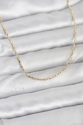 CM 14K Gold Renk Zincirli 60 cm Kadın Kolye - TJ-BKO10938