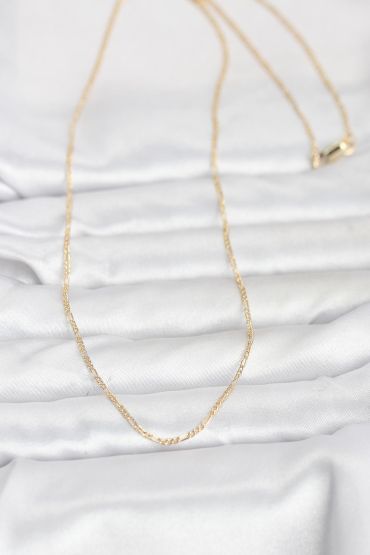 CM 14K Gold Renk 60 cm Zincirli Kadın Kolye - TJ-BKO10949
