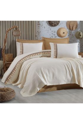 Pike Takımı Çift Kişilik Bohemline V5 Ekru