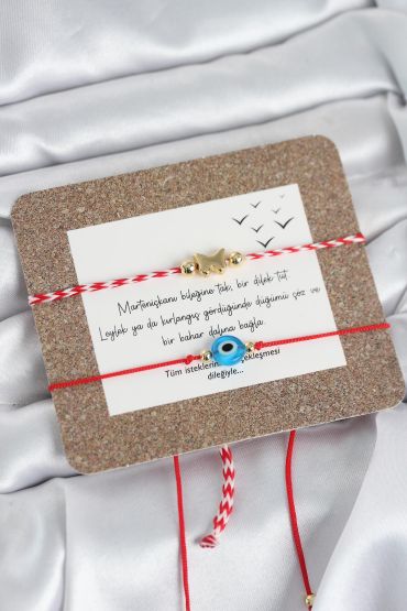 Marteniçka Bileklik 2'li Nazar ve Kelebek Model - TJ-BB8321