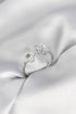 Gümüş Renk Sedefli Çiçek Model Kadın Yüzük - TJ-BYK3982